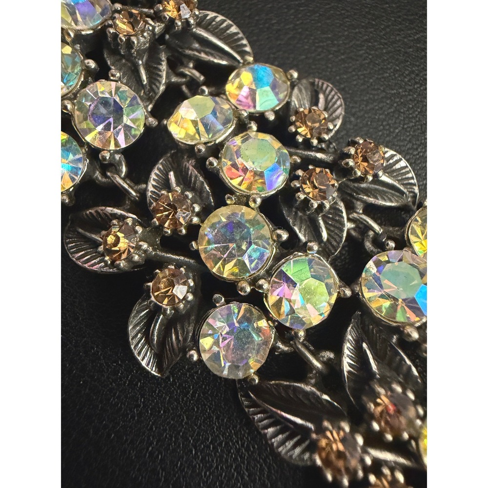 Vintage Florenza Rhinestone Bracelet BOOK PIECE
